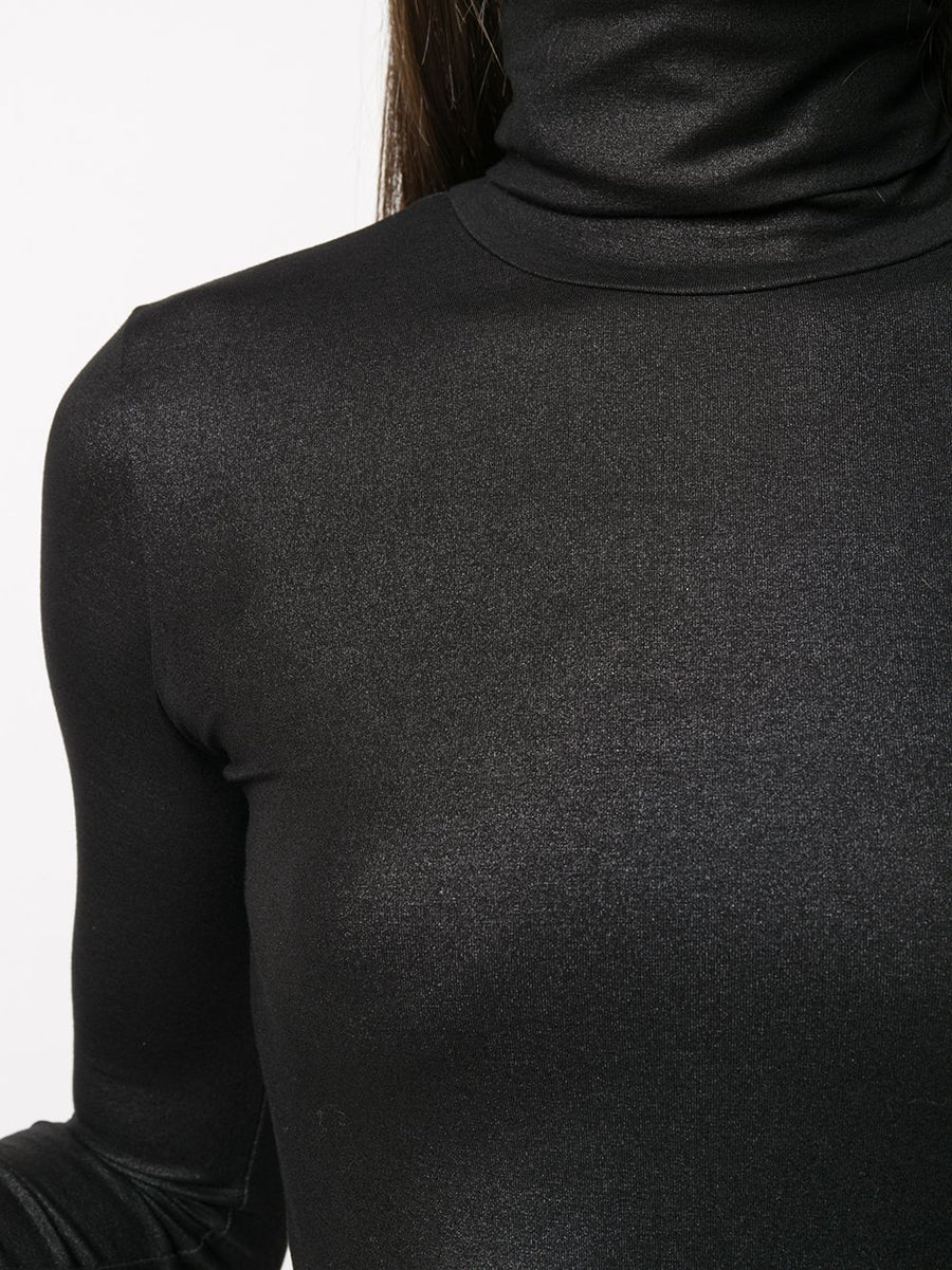 Majestic Lurex High Neck Sweater For Women Luxurious Slim Fit Roll Neck Versatile Layering Essential