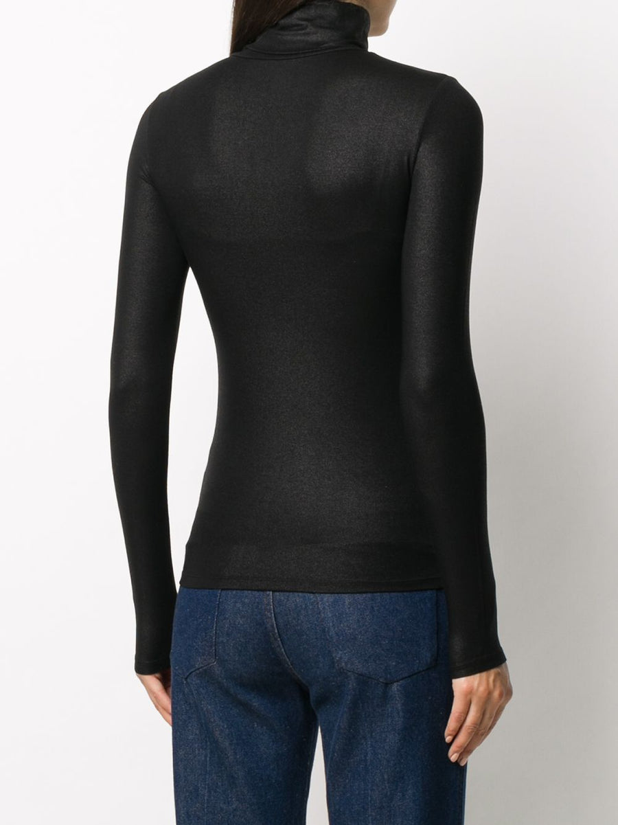 Majestic Lurex High Neck Sweater For Women Luxurious Slim Fit Roll Neck Versatile Layering Essential