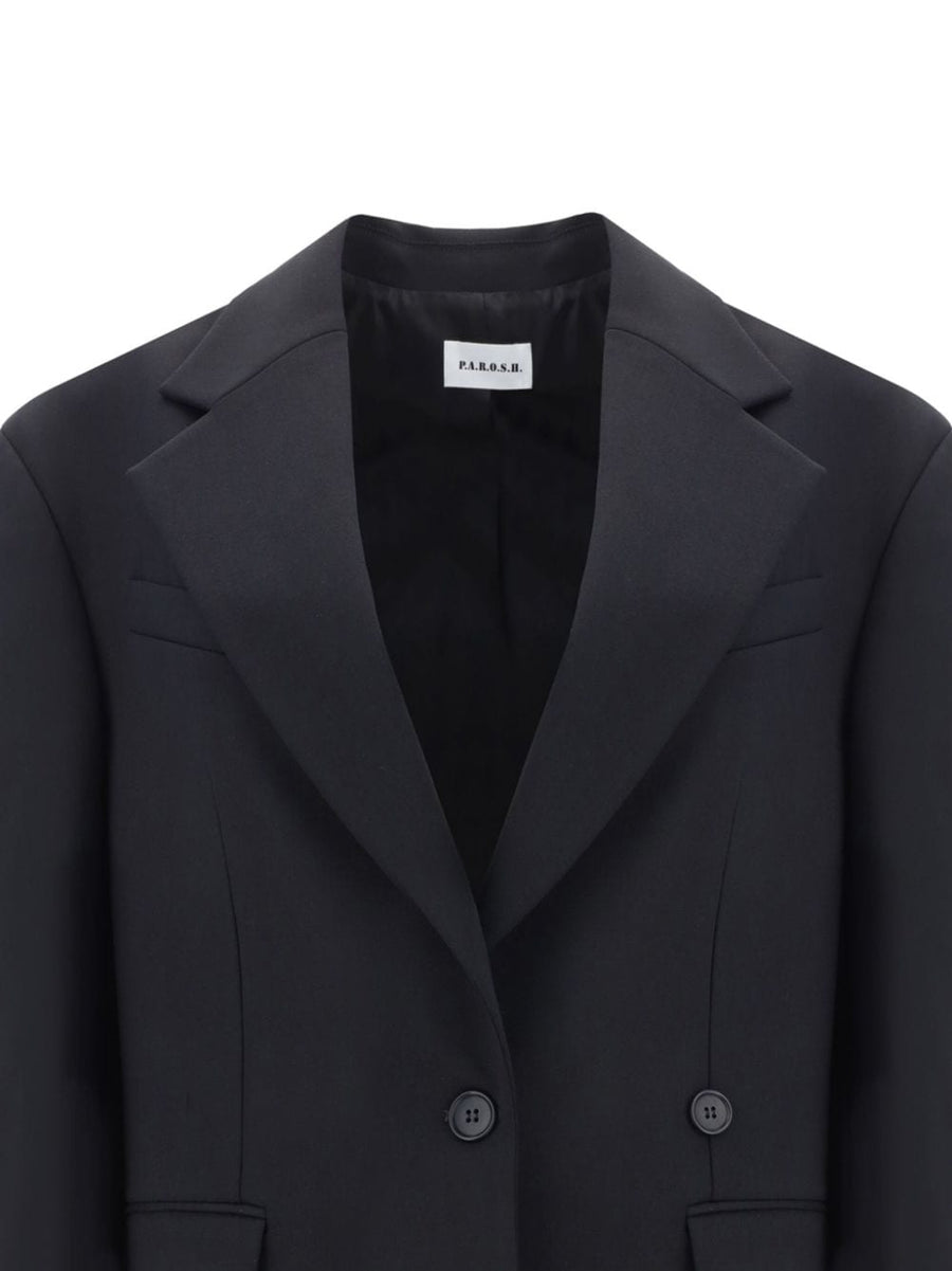 P.A.R.O.S.H. Wool single-breasted blazer jacket