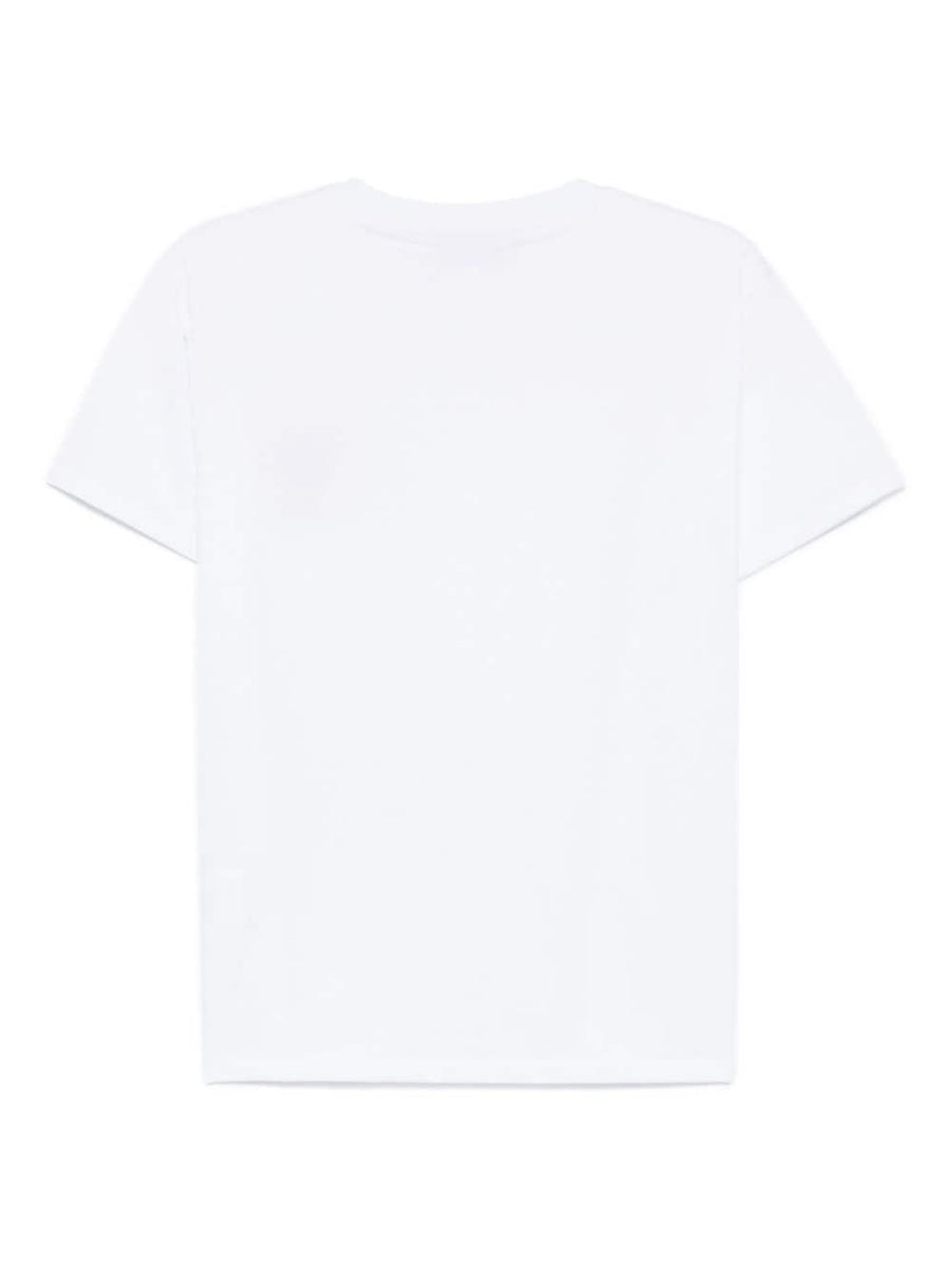 Alessandro Enriquez Embroidered Cotton Tee For Women, Lightweight Premium White Top With Signature Slogan