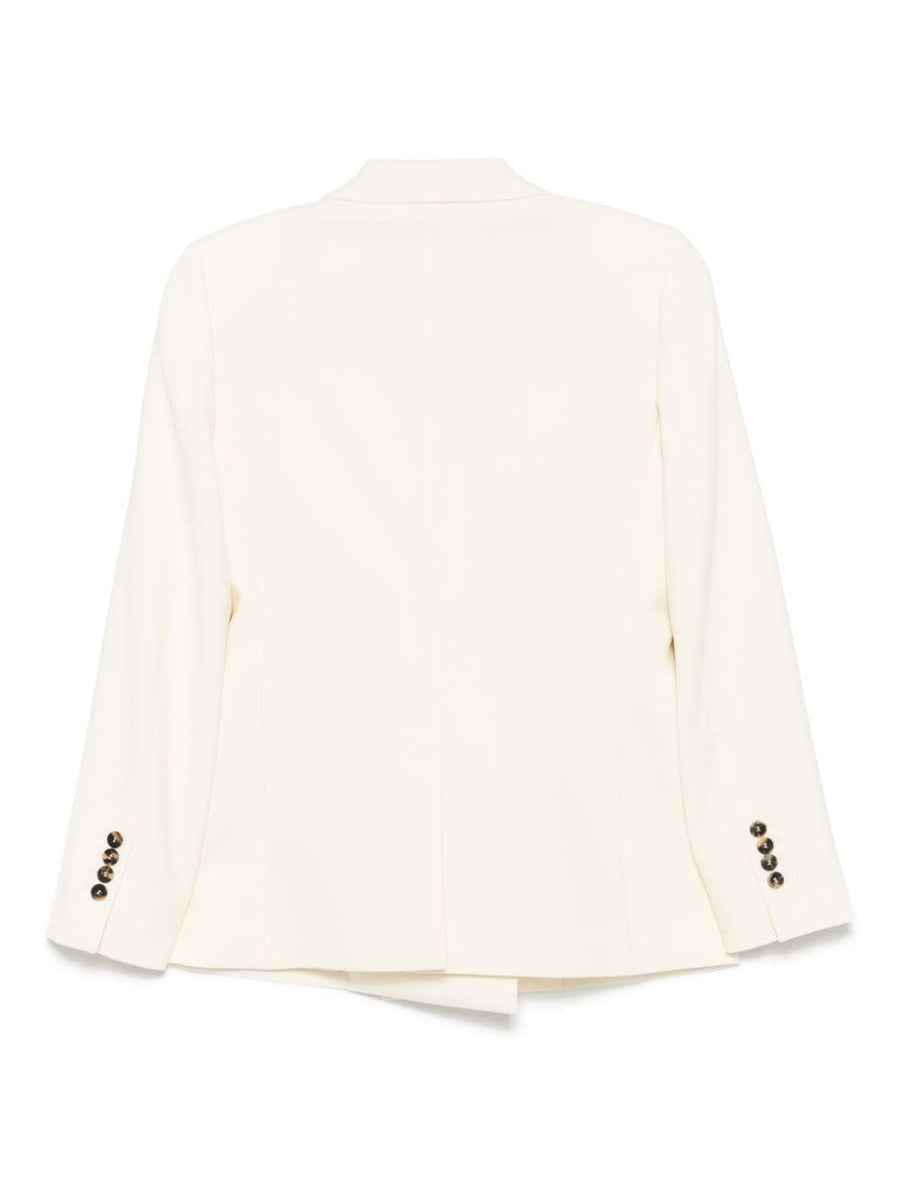 Alberto Biani Wool Premium Double Breasted Jacket For Women With Stretch Tailored Fit