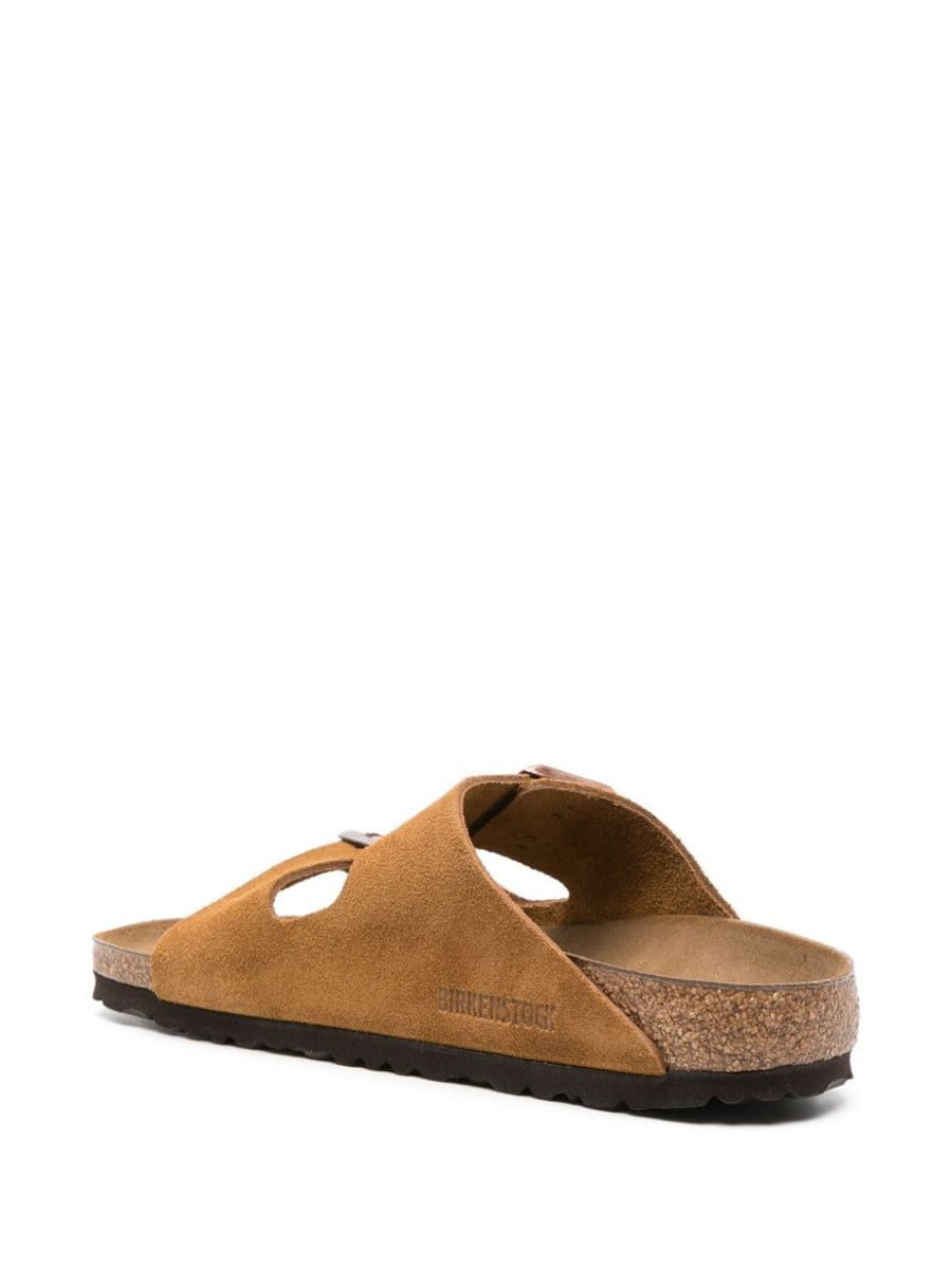 Birkenstock Arizona Suede Sandals For Men With Moulded Footbed And Double Buckles