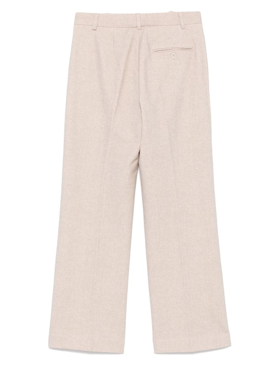 Circolo 1901 Cotton Trousers for Women Beige Timeless Tailoring and All Day Comfort