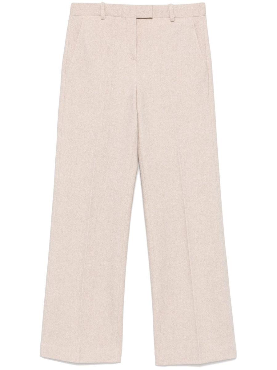 Circolo 1901 Cotton Trousers for Women Beige Timeless Tailoring and All Day Comfort