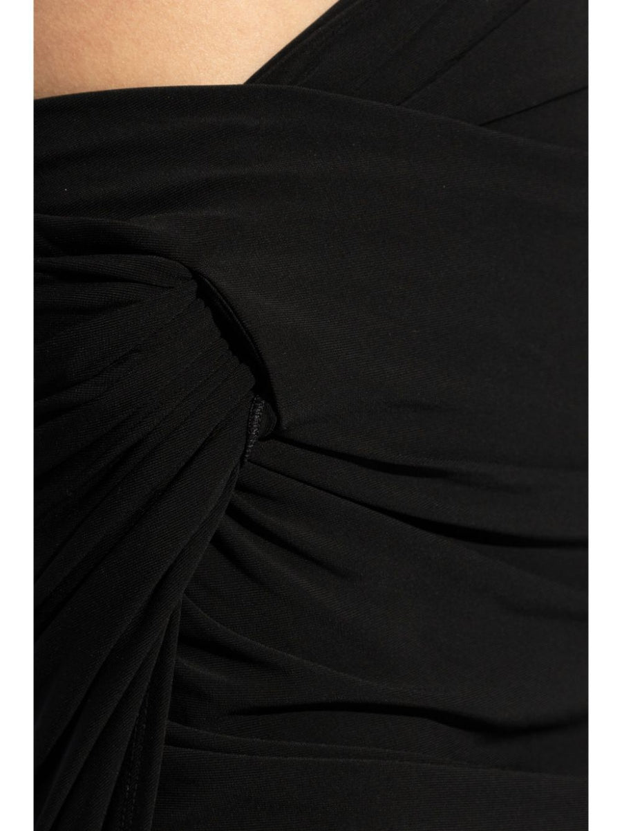 Jacquemus La Mini Jupe Drapeado Draped Mini Skirt For Women High Waist Sculpted Silhouette
