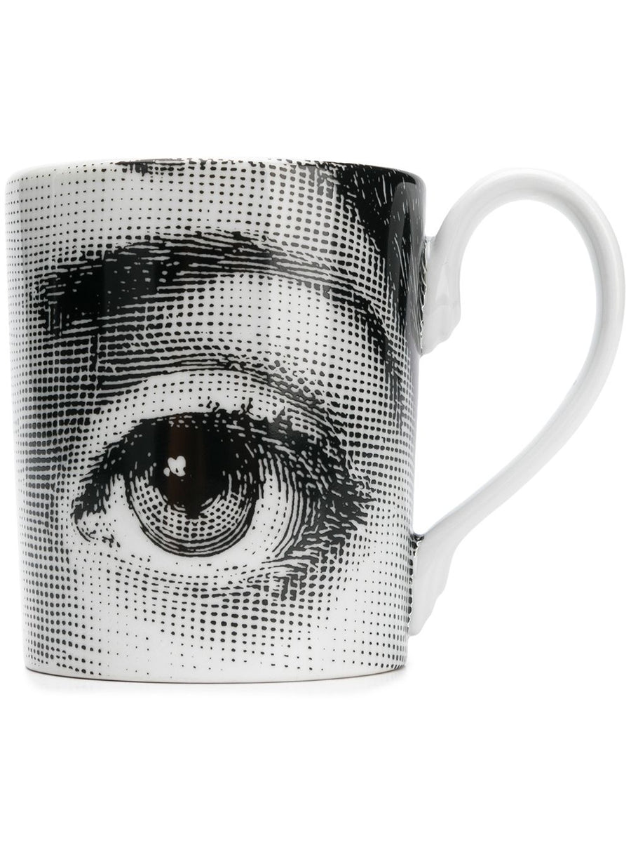 Fornasetti Eyes Mug Hand Decorated Porcelain Luxurious Collectible Gift For Women