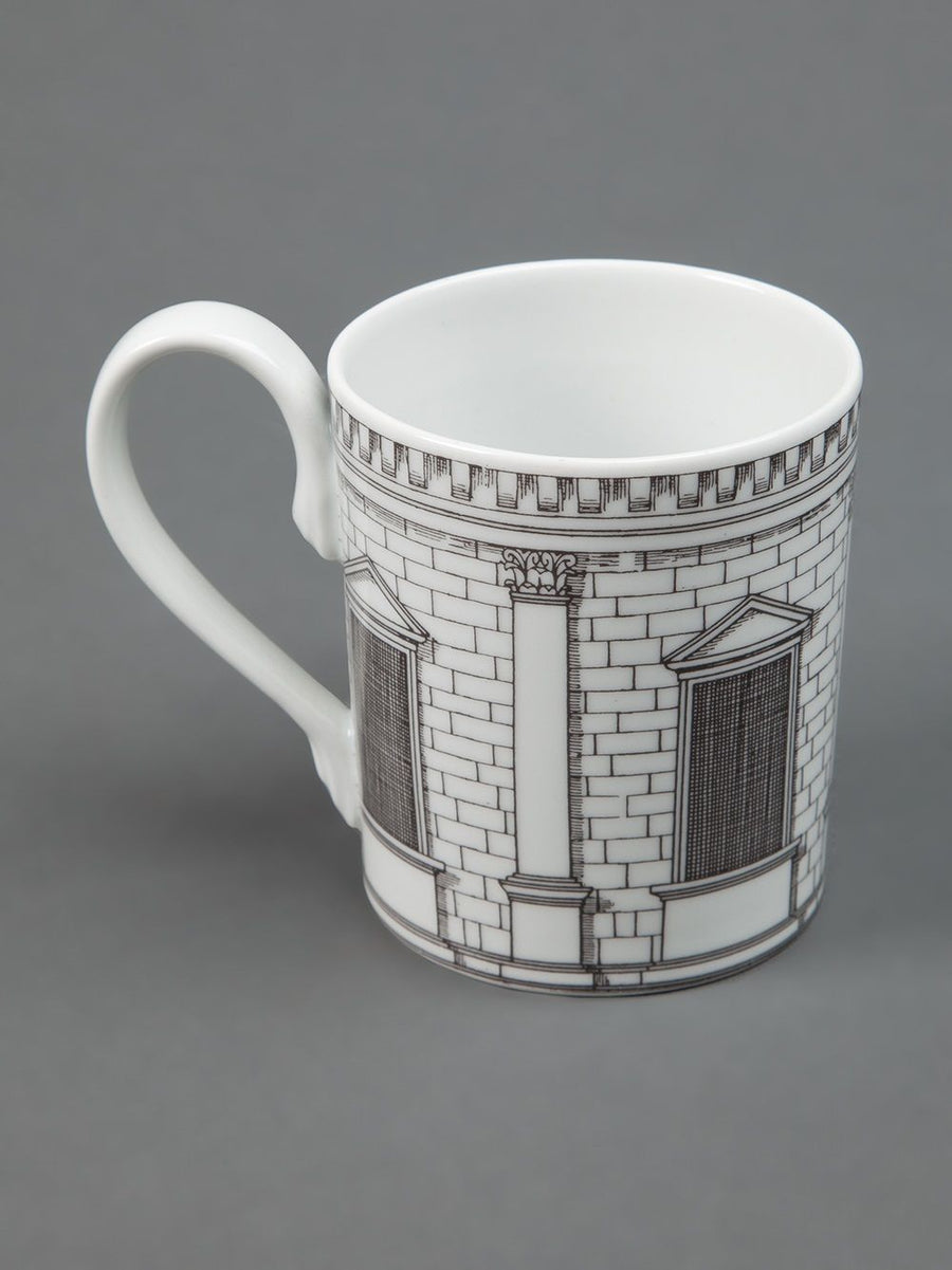 Fornasetti Mug Architettura Handcrafted Porcelain Architectural Art Collectible For Design Lovers