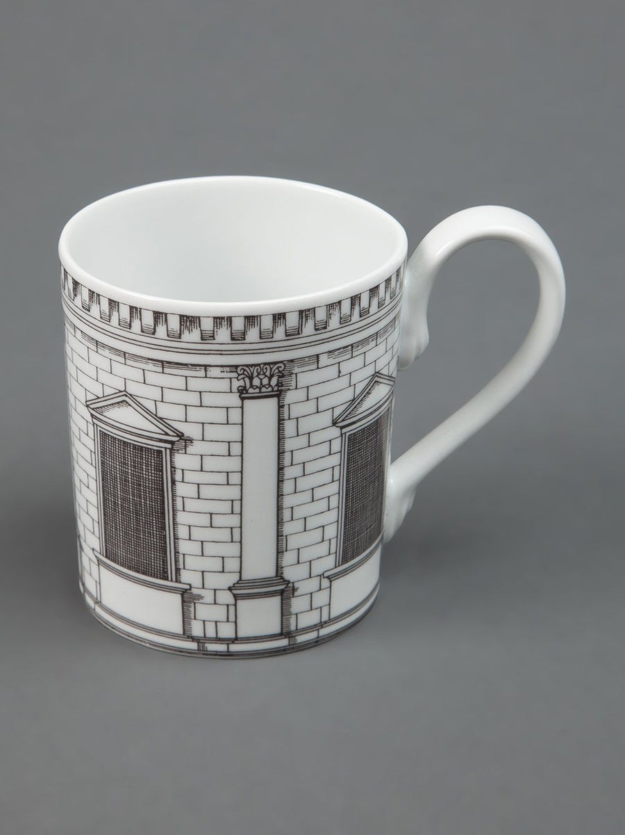 Fornasetti Mug Architettura Handcrafted Porcelain Architectural Art Collectible For Design Lovers