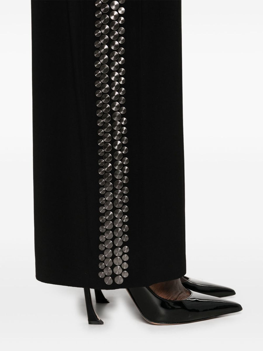 Norma Kamali Studded Long Jumpsuit For Women Bold Evening Wear With Comfortable Stretch