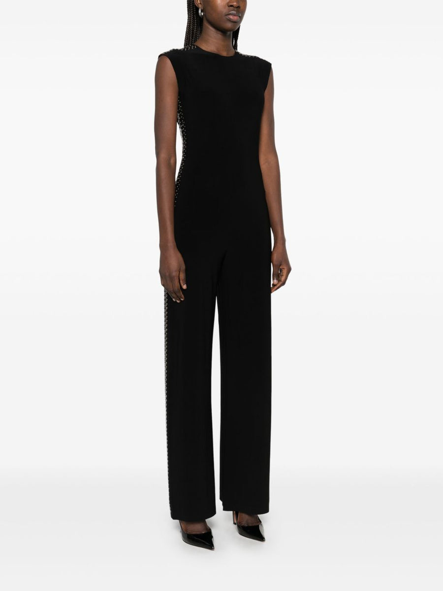 Norma Kamali Studded Long Jumpsuit For Women Bold Evening Wear With Comfortable Stretch