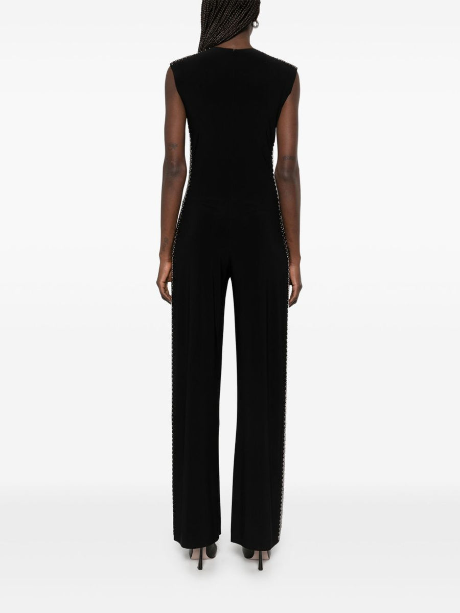 Norma Kamali Studded Long Jumpsuit For Women Bold Evening Wear With Comfortable Stretch