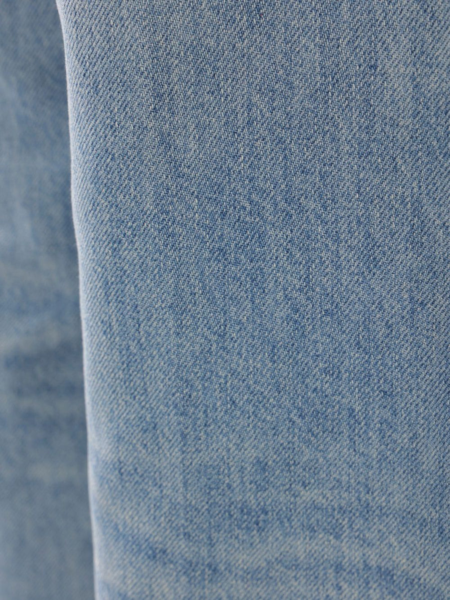 Haikure Winona Wide-Leg Jeans For Women Powder Blue Front Button Five-Pocket Denim Cotton Lyocell Blend