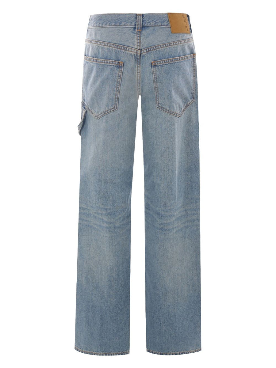 Haikure Winona Wide-Leg Jeans For Women Powder Blue Front Button Five-Pocket Denim Cotton Lyocell Blend