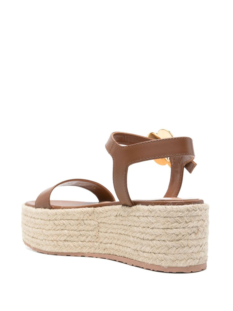 Gianvito Rossi Platform Sandals for Women Premium Leather Open Toe Ankle Strap Buckle