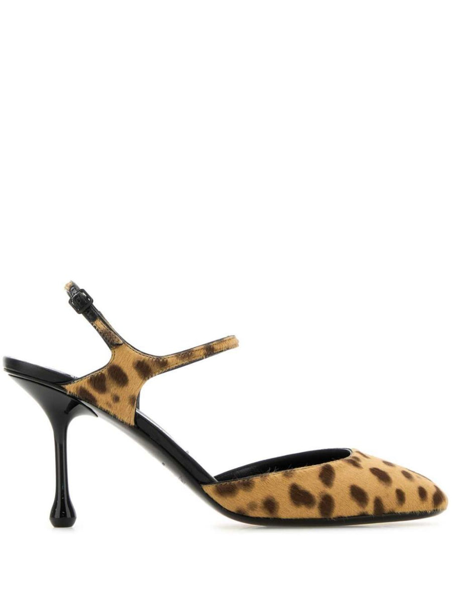 Jimmy Choo Pixie Leopard Print Slingback Pumps For Women 80mm High Heel Luxury Evening Wear