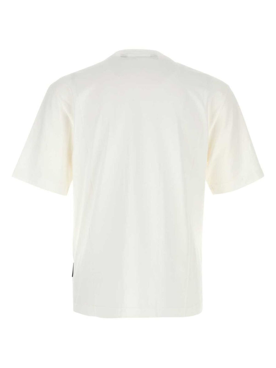 Palm Angels Logo Print Crew Neck T Shirt For Men Lightweight Cotton Jersey Essential Everyday Wear