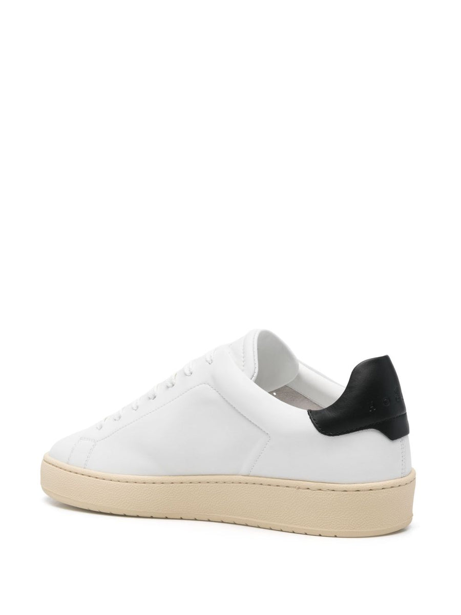 Hogan H672 Pre Sneakers For Men Luxury Calf Leather Front Lace Up Signature Logo Tongue