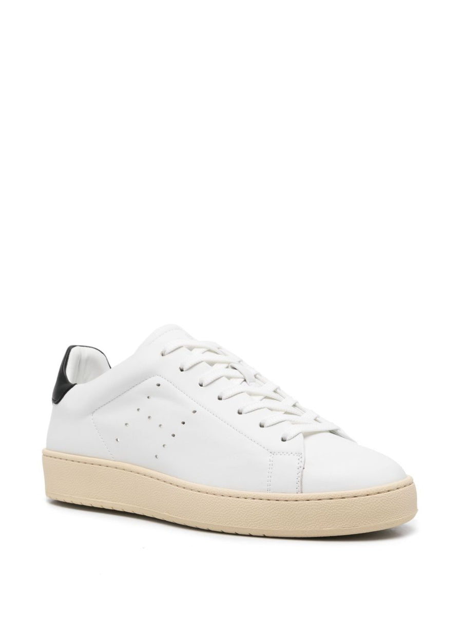 Hogan H672 Pre Sneakers For Men Luxury Calf Leather Front Lace Up Signature Logo Tongue