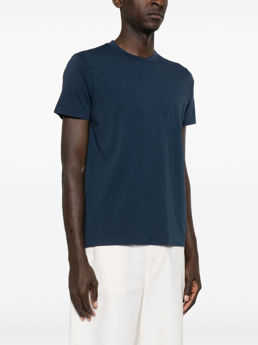 Finamore 1925 Napoli Cotton T Shirt Navy For Men Premium Jersey Tee Everyday Essential