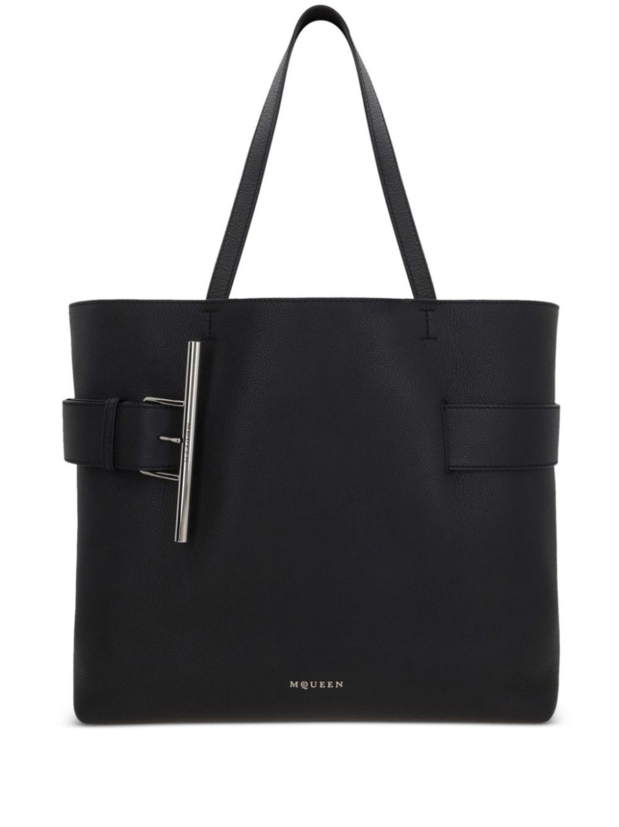 Alexander McQueen T Bar Sling Tote Bag Luxury Calfskin For Women With T Bar Closure