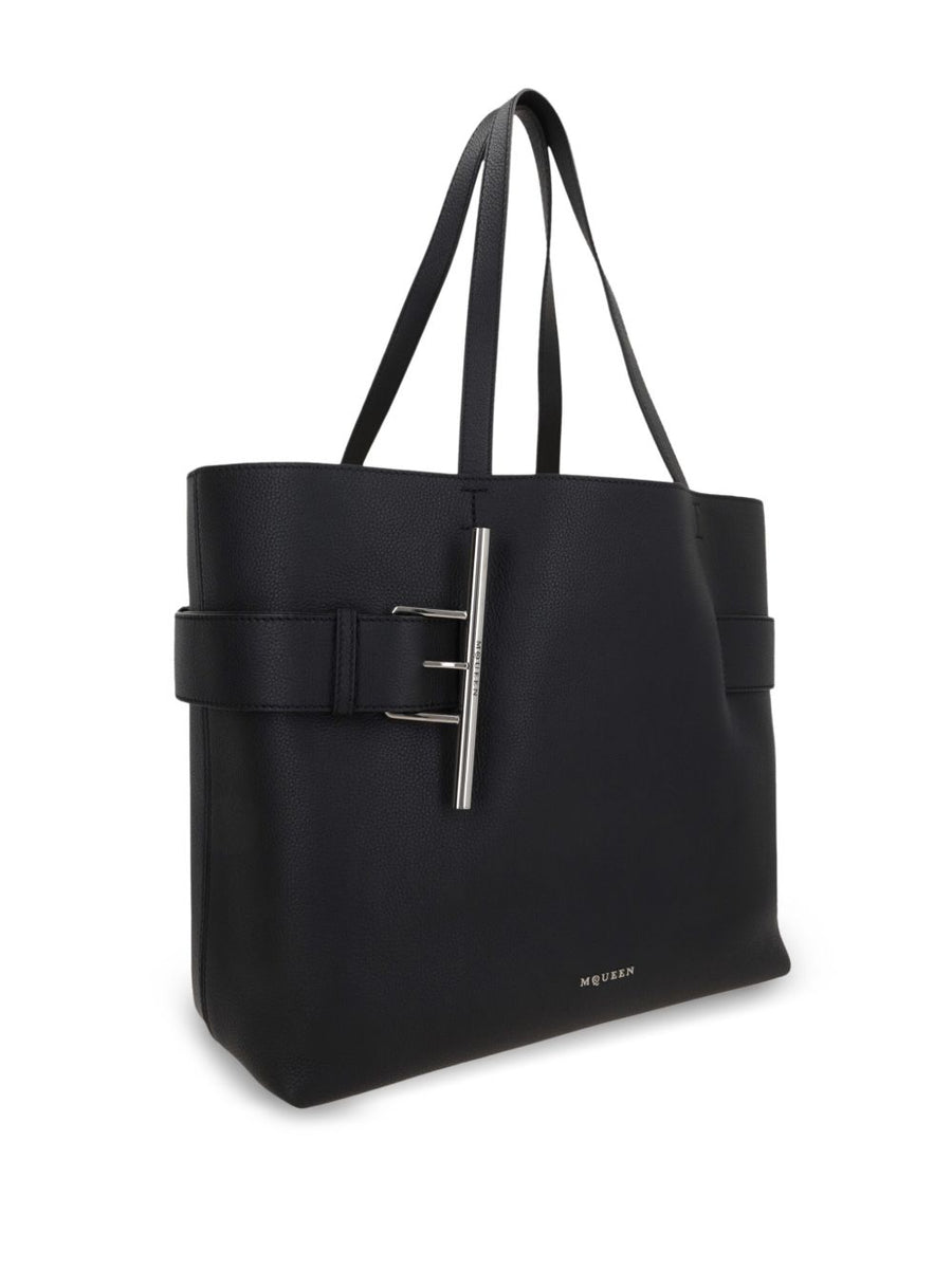 Alexander McQueen T Bar Sling Tote Bag Luxury Calfskin For Women With T Bar Closure