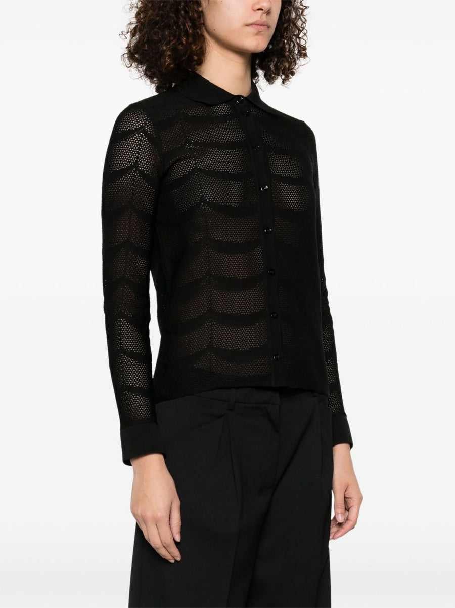 Tom Ford Black Cotton Silk Shirt for Women, Tailored Luxury, Versatile Work to Evening