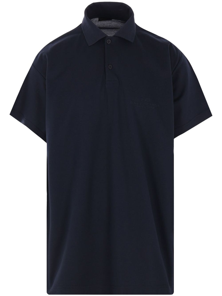 Balenciaga Interwined Polo Shirt For Men, Premium 100 Percent Cotton, Refined Everyday Luxury
