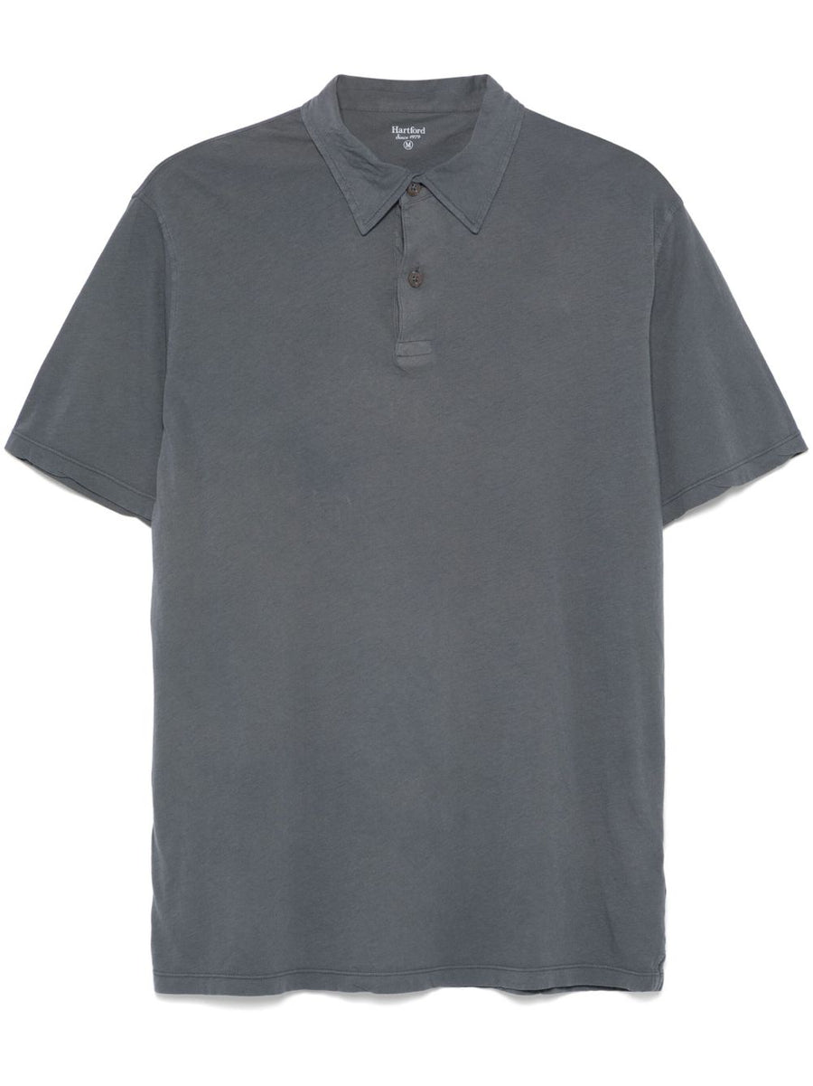 Hartford Light polo in Steel blue