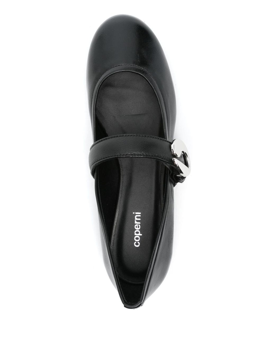 Coperni Leather Ballet Flats For Women Timeless Versatile Everyday Luxury With Logo Buckle