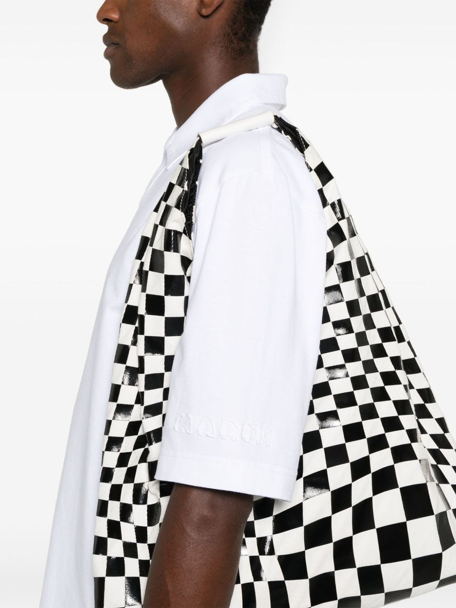 Marni Premium Logo Patch Polo Shirt For Men Organic Cotton