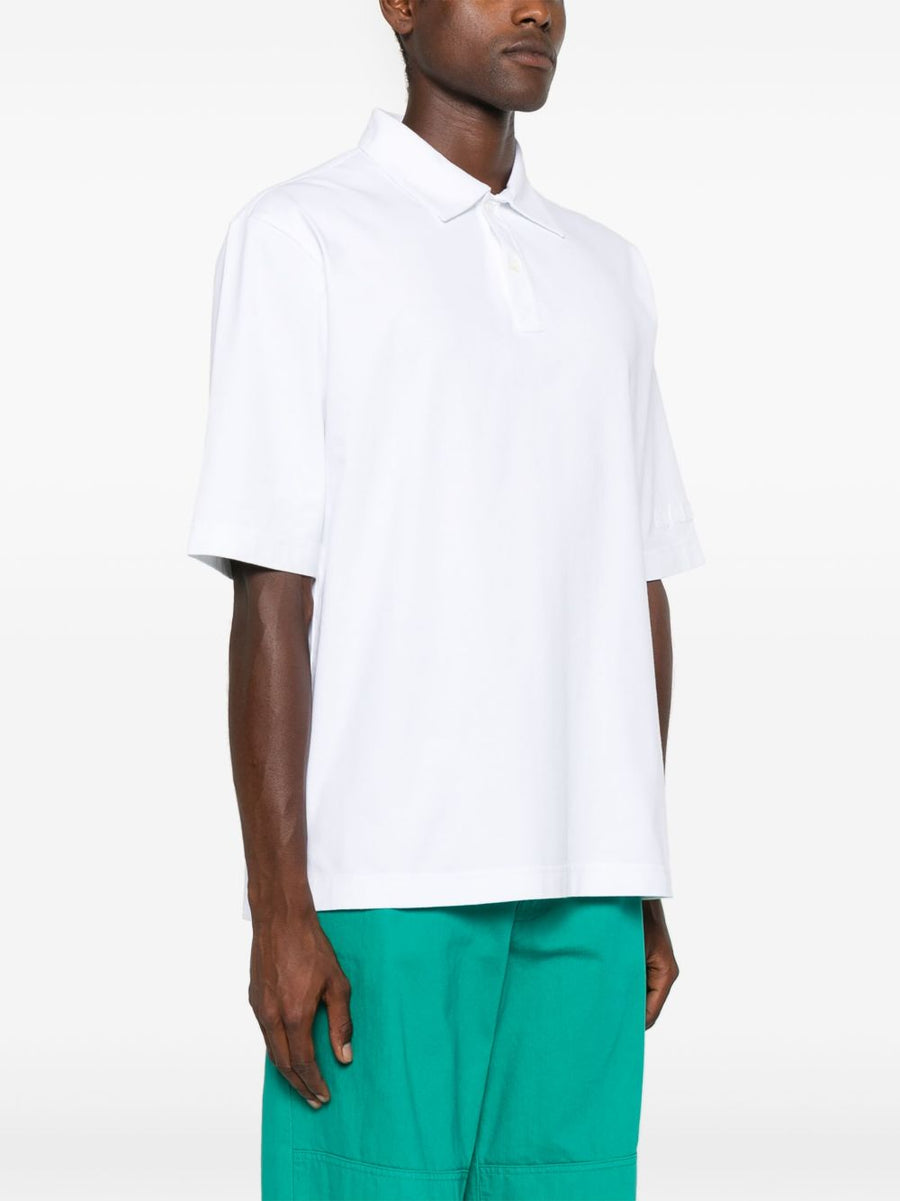 Marni Premium Logo Patch Polo Shirt For Men Organic Cotton