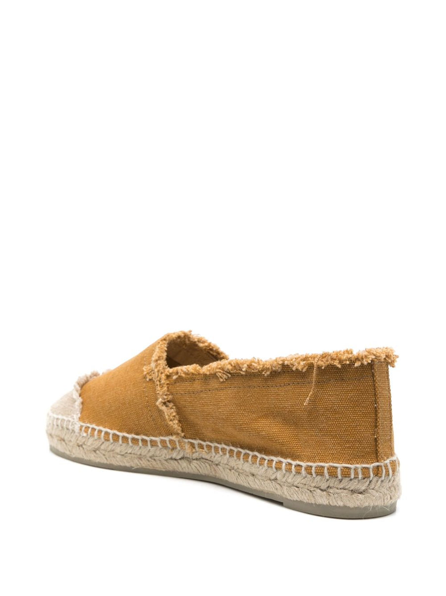 Castañer Kampala Flat Espadrille for Women Beige Canvas Upper Raffia Sole Casual Chic Everyday Luxury Comfort