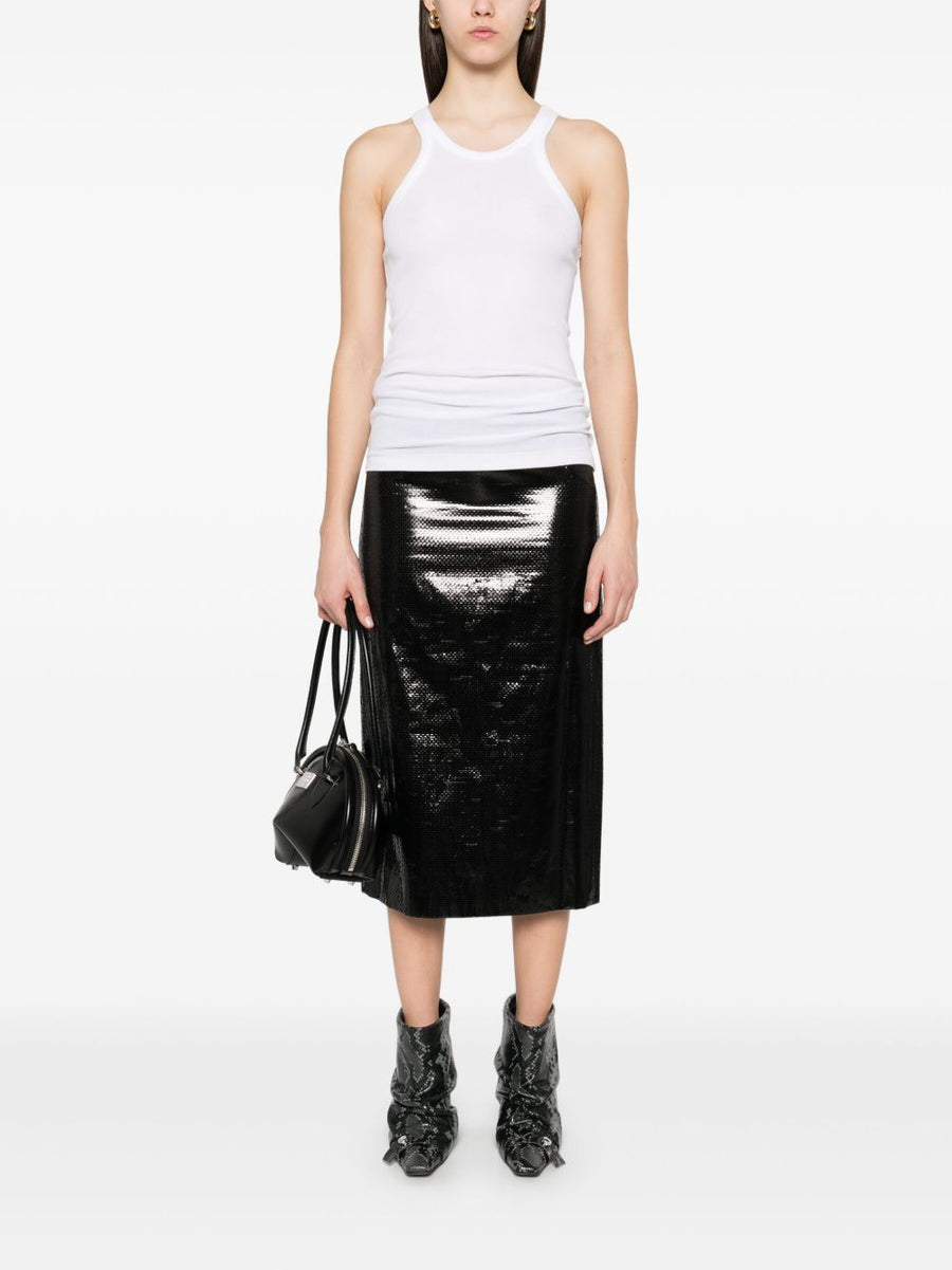 Sportmax Cotton Tank Top For Women Breathable One Hundred Percent Cotton Everyday Essential