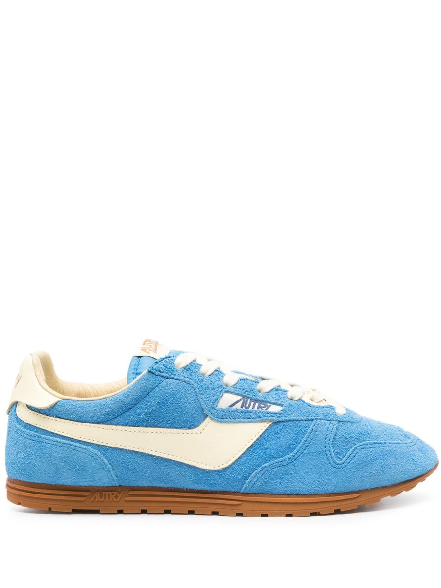 Autry Windspin Sneakers for Men in Pacific Blue Suede Leather Upper All Day Comfort