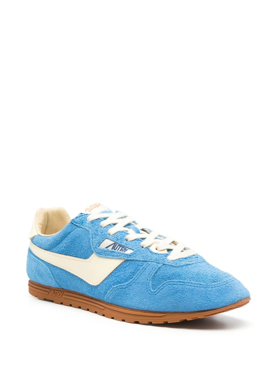 Autry Windspin Sneakers for Men in Pacific Blue Suede Leather Upper All Day Comfort