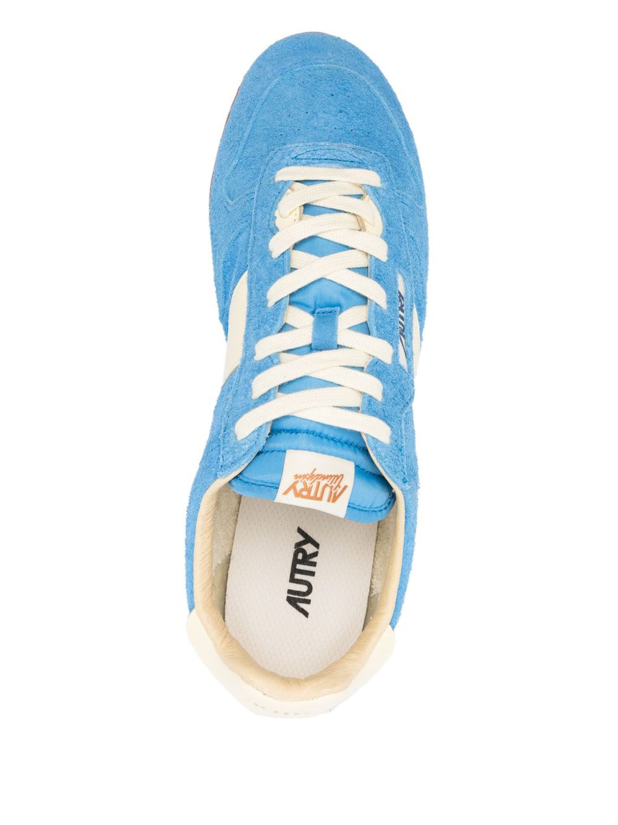 Autry Windspin Sneakers for Men in Pacific Blue Suede Leather Upper All Day Comfort