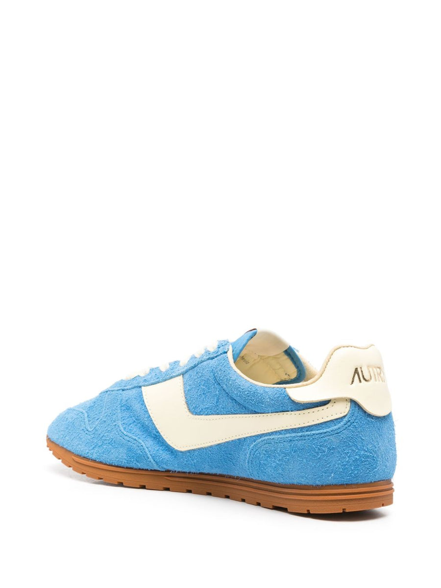 Autry Windspin Sneakers for Men in Pacific Blue Suede Leather Upper All Day Comfort