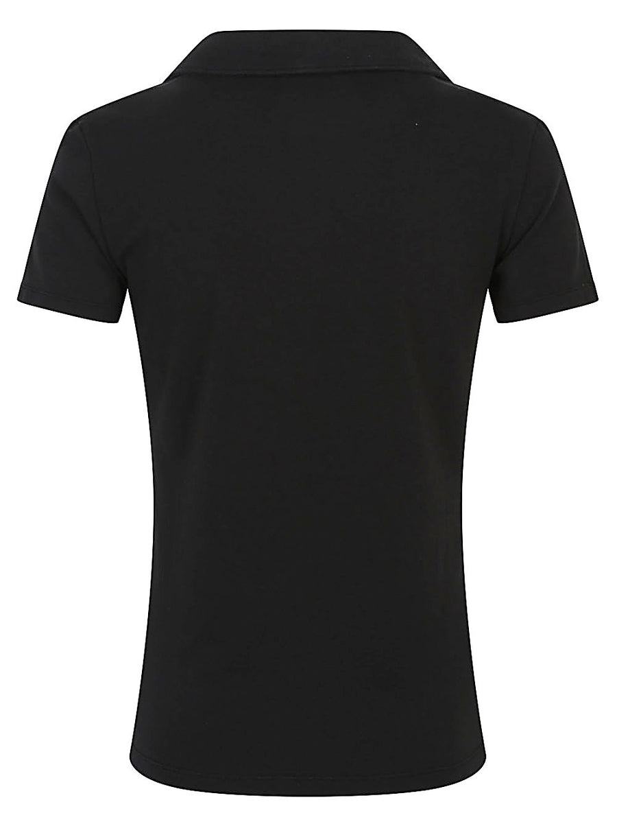 Base Womens Stretch Cotton Polo Shirt With Patch Pocket Versatile Everyday Top Essential