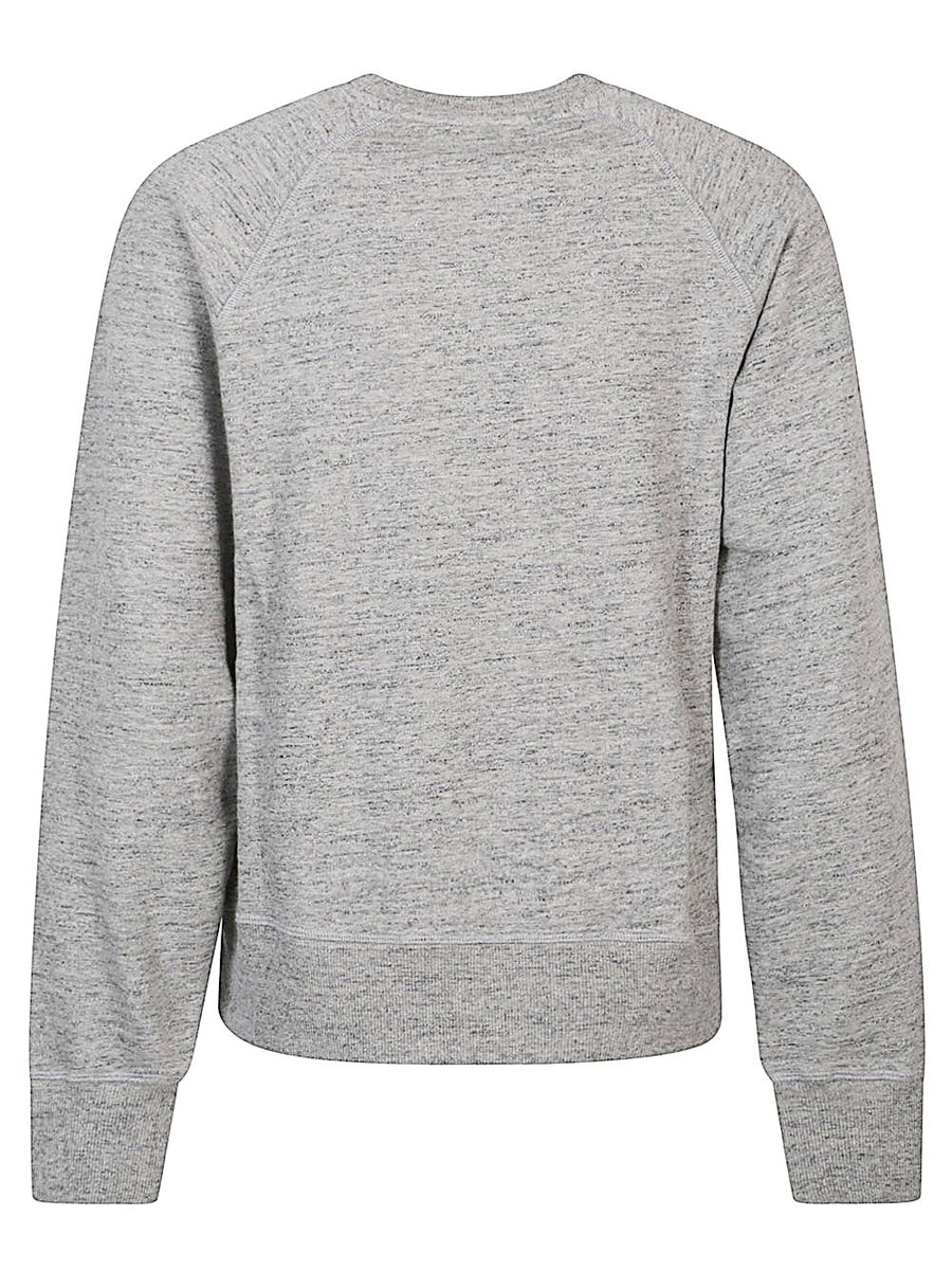 Woolrich Women Grey 100 Percent Cotton Crewneck Sweatshirt All Day Comfort Versatile Everyday Layering
