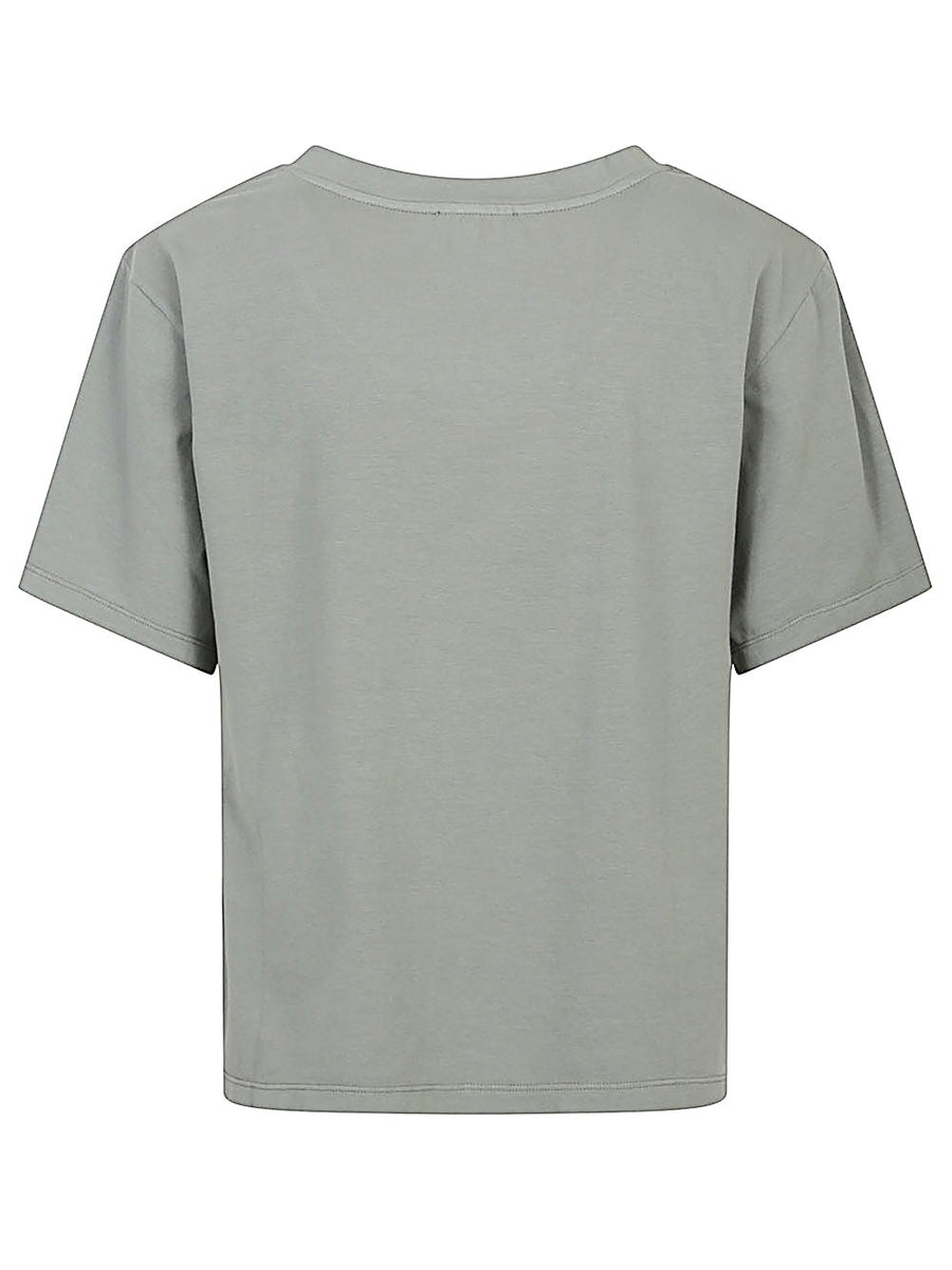Base Cotton T Shirt for Women Military Green Crew Neck Short Sleeve Essential Everyday Comfort