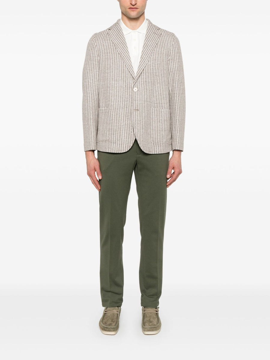 Circolo 1901 Cotton Trousers For Modern Men Versatile Khaki Elastic Drawstring Waist