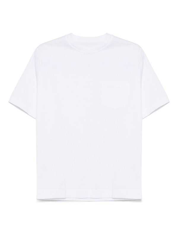Circolo 1901 Cotton T Shirt For Men Timeless Everyday Essential With Crew Neck Patch Pocket
