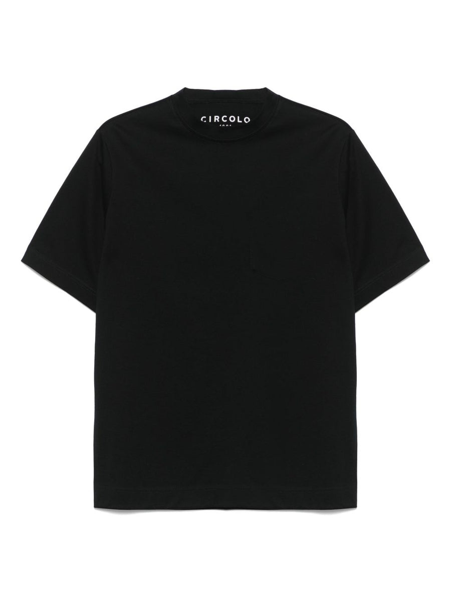 Circolo 1901 Cotton T Shirt With Chest Pocket For Men Everyday Comfort And Minimal Luxe