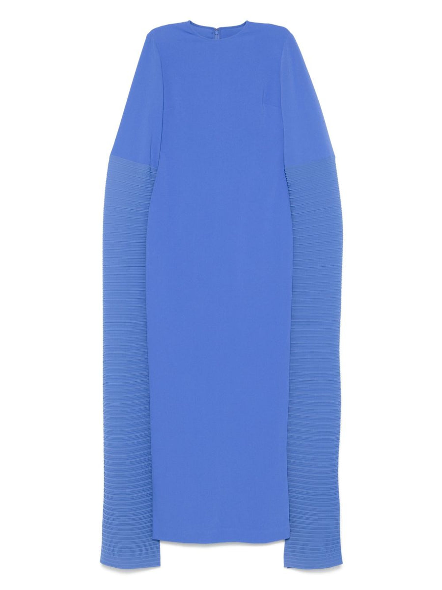 Solace London Naomi Maxi Dress For Style Conscious Women Cerulean Blue Day To Evening Elegance Concealed Zip