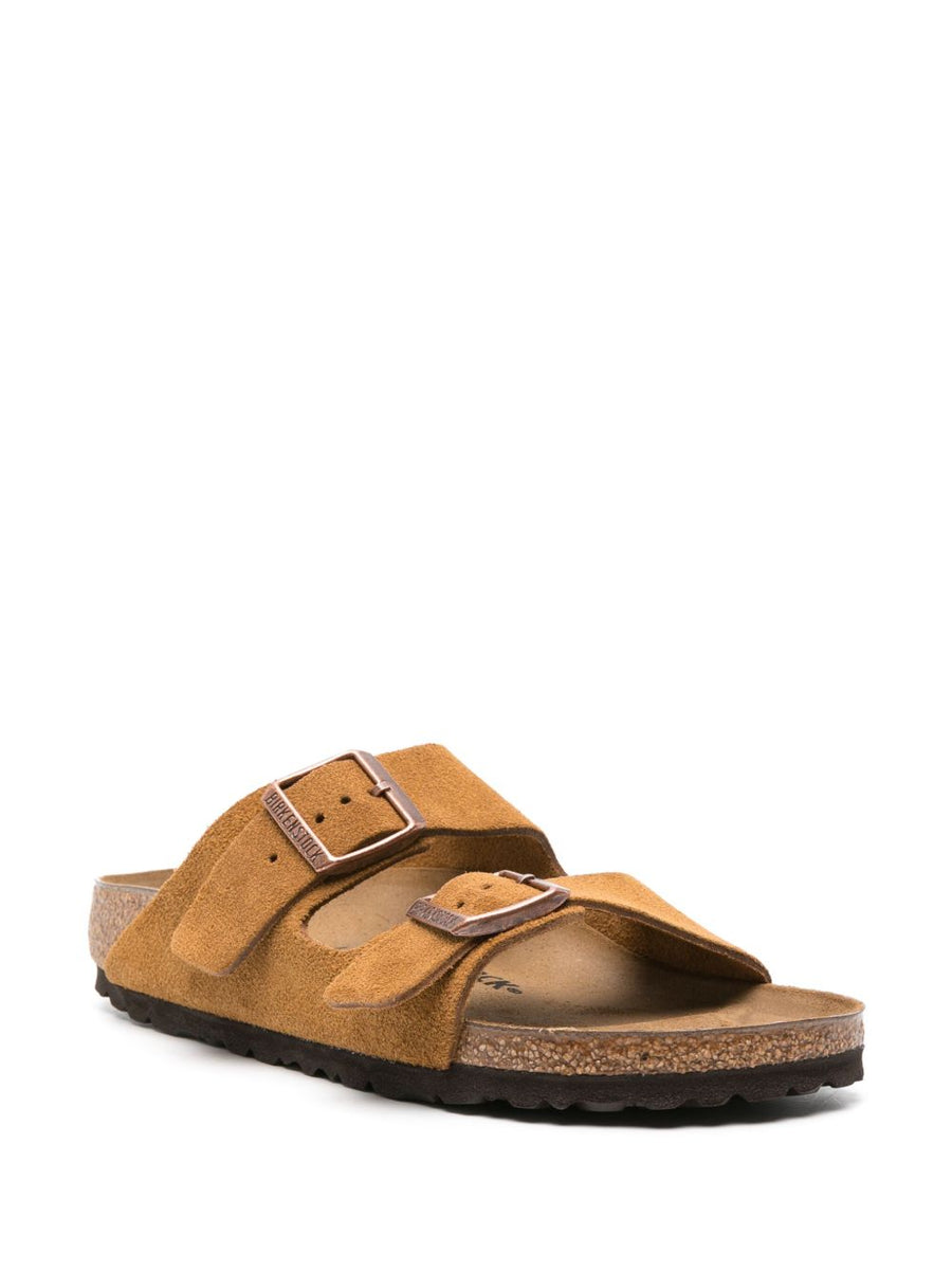 Birkenstock Arizona Suede Sandals for Women With Moulded Footbed and Double Buckle