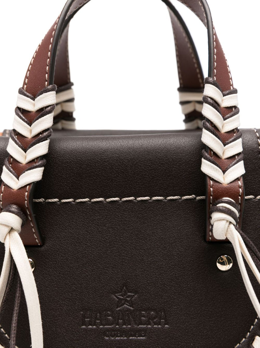 Cuba Lab Habanera Bucket Bag Calf Leather Raffia With Adjustable Detachable Strap For Women