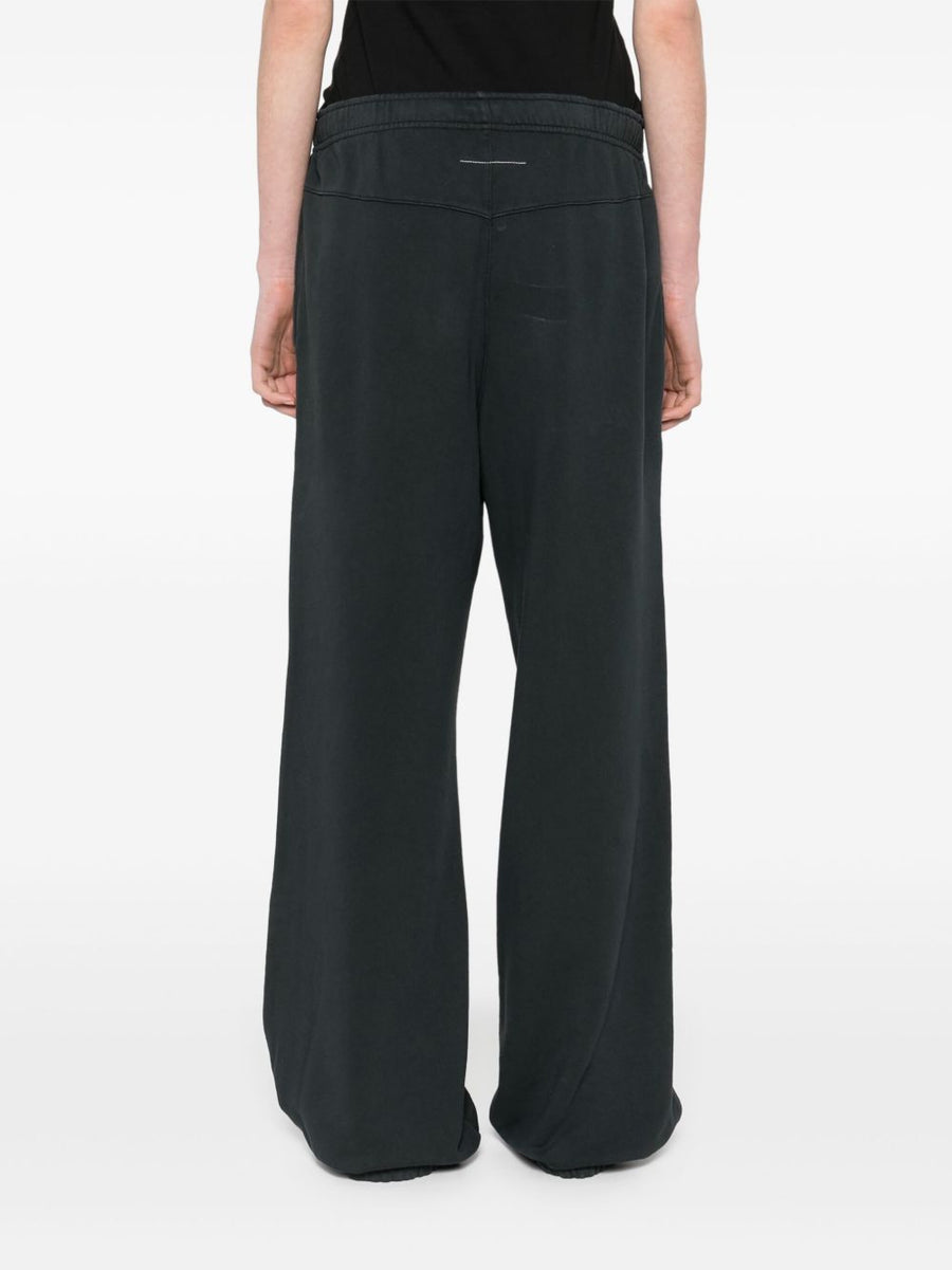 MM6 Maison Margiela Logo Luxurious Cotton Sweatpants For Women With Signature Logo And Elastic Waistband