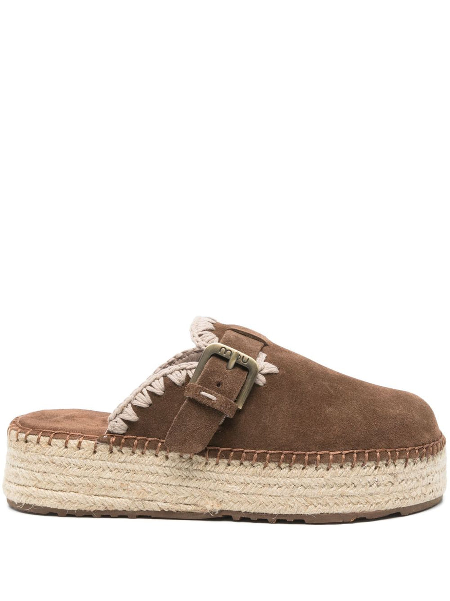 Mou Jute Clog sabot shoes
