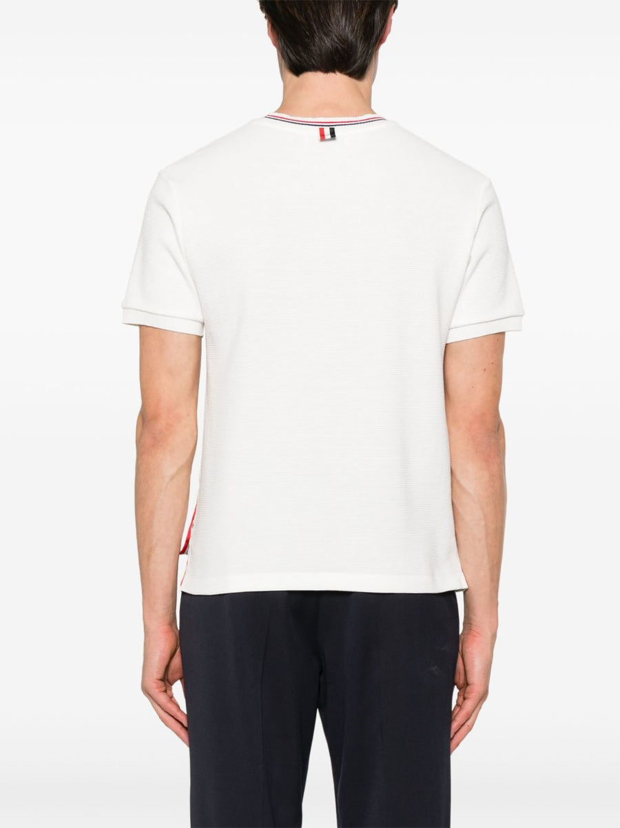 Thom Browne RWB Cotton T Shirt White For Men Comfortable Everyday Luxury Premium Breathable Wear