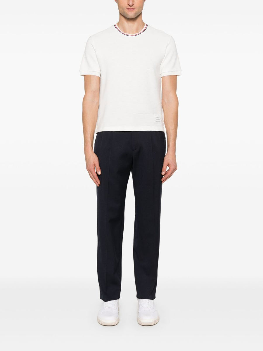 Thom Browne RWB Cotton T Shirt White For Men Comfortable Everyday Luxury Premium Breathable Wear